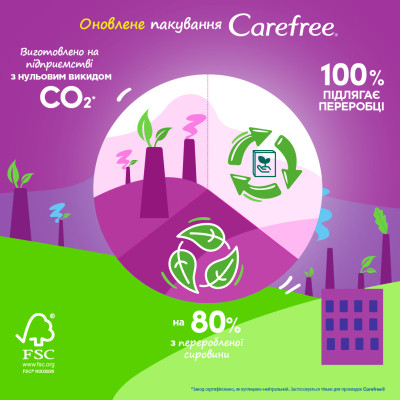 Щоденні прокладки Carefree Plus Large Fresh 20 шт. (3574661606231/3574661487564) Вінниця - фото 6