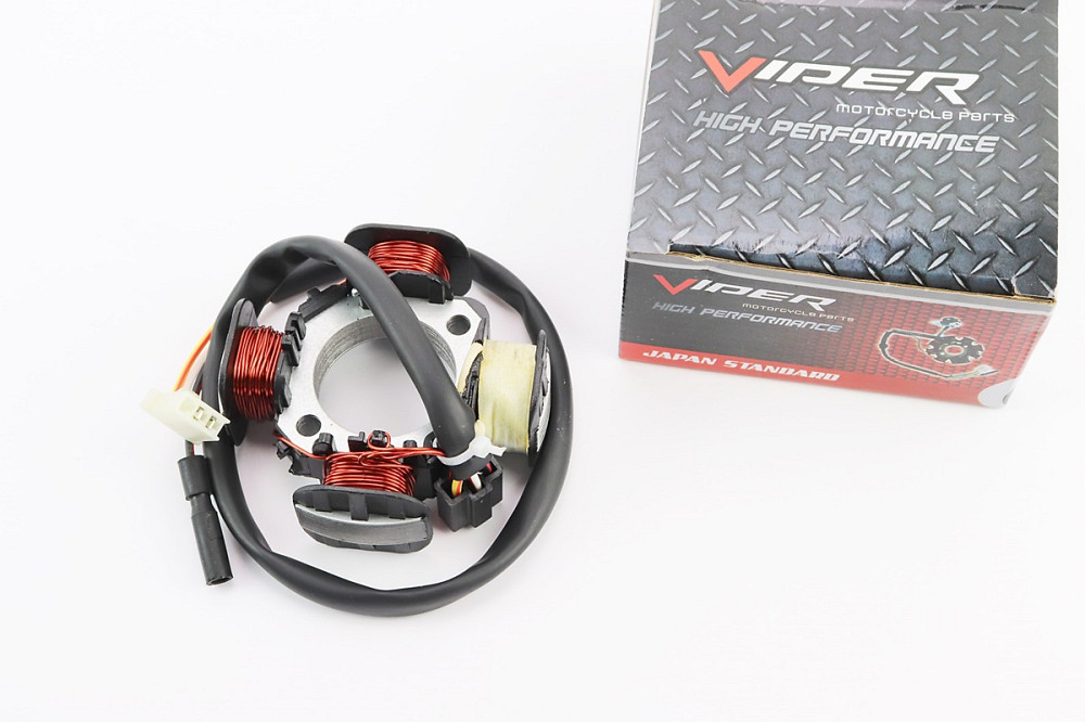 Статор магнето (генератора) Suzuki AD50 (4 котушки роз'єм "мама 2 + 1") Київ - фото 1