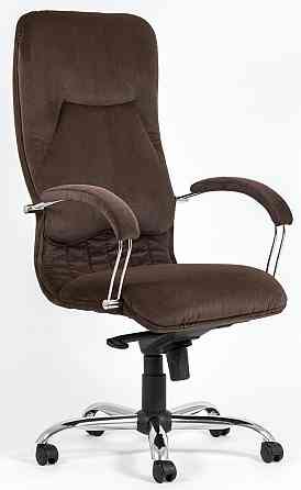 Офісне Крісло Керівника Richman Nicosia Tiffani Chocolate Хром М2 AnyFix Коричневий Київ