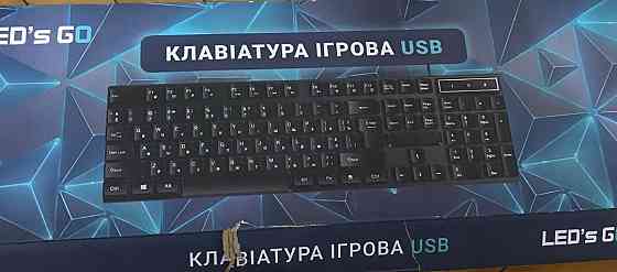 LEDs Go ігрова клавіатура USB – стильна та надійна для геймерів. Київ