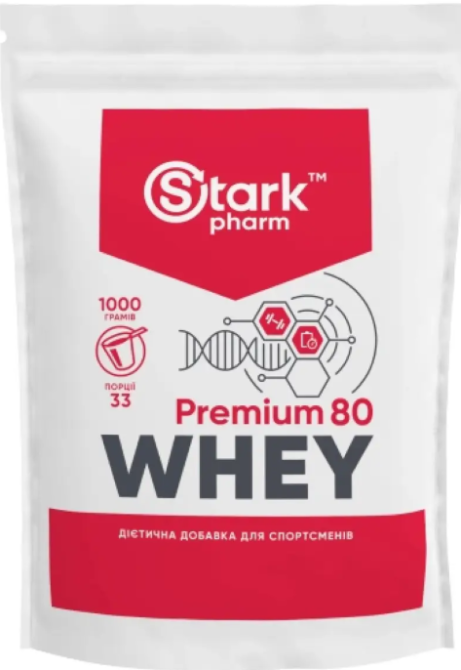 Сироватковий протеїн Stark Pharm Stark Whey 80 1000g апельсин Київ - фото 3