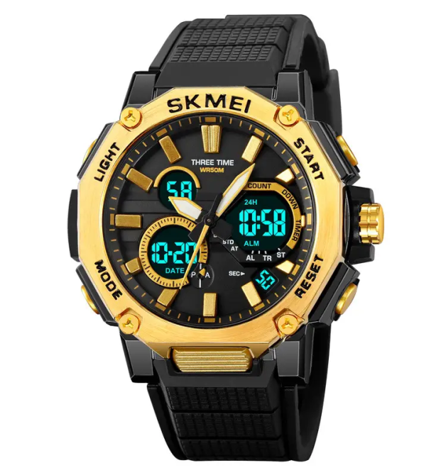 Годинник чоловічий наручний Skmei 2219 (Золотистий) Вінниця - фото 2