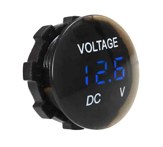 Вольтметр цифровий A4012B автомобільний врізний, синя підсвітка Харків