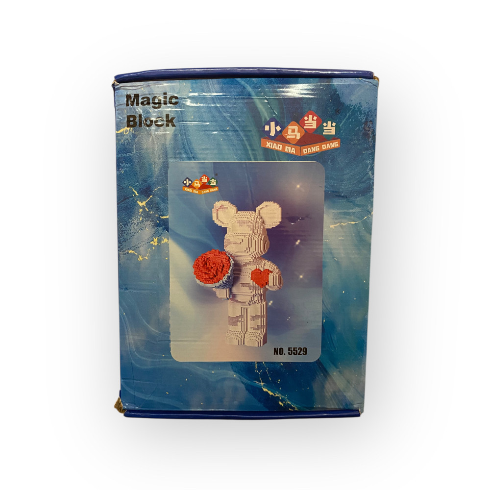 Конструктор Magic Blocks Медвежонок Bearbrick, 3D-модель из 12800 деталей, 55 см Запорожье - изображение 2