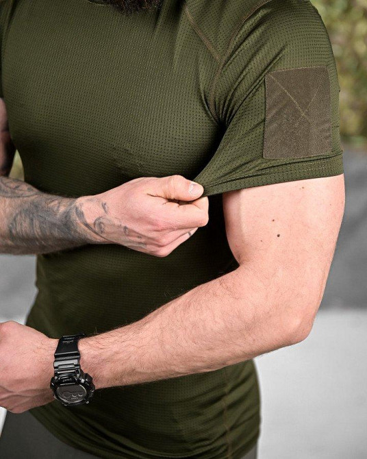 Комплект тактический  футболок олива ДЛ7043 Одесса - изображение 6