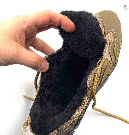 Тактические зимние кроссовки койот на меху зимние теплые мужские кроссовки с кордурами военная зимняя обувь Львов