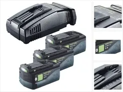 Zestaw akumulatorów Festool Energy Set 3x BP 18 Li 5.0 ASI EU V Ah ( 577660 ) + szybka ładowarka SCA 16 10.8 - 576953 Киев - изображение 1