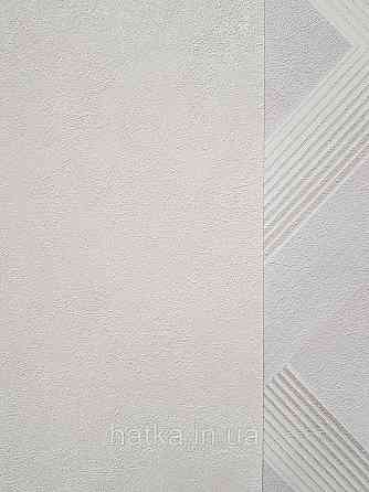 Шпалери вінілові на флізеліні Sintra Simmetria метрові під штукатурку молочні білі 524602 Київ