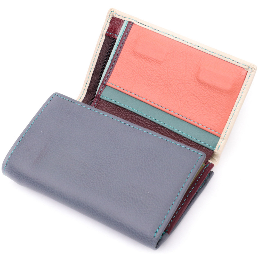 Надежный женский кошелек из качественной натуральной кожи ST Leather 19461 Разноцветный Киев - изображение 8