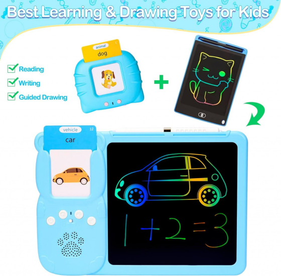 Планшет інтерактивний дитячий Plan Toys для вивчення английскої мови 112 карток 224 слова Київ