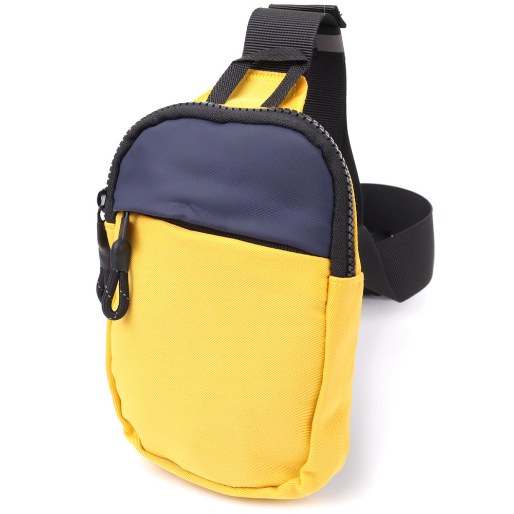 Слінг сумка для подорожей із якісного текстилю Vintage sale_15155 Жовтий Київ - фото 1
