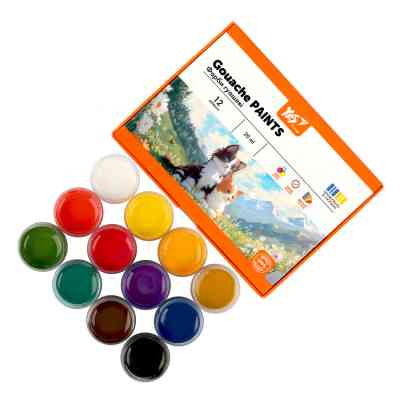 Гуашевые краски Yes Orange Line 12 кольорів по 20 мл (230432) Винница