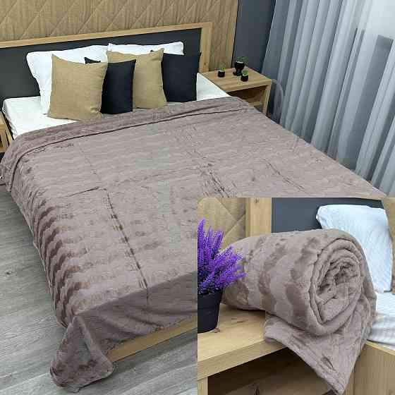 Плед-покривало 200х230 см (+-5см) Сірий (87-245) Київ