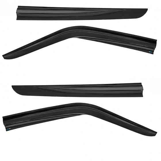 Дефлектори вікон (вітровики) Fiat Doblo 2010-2023, 4шт, SunPlex, на скотчі Вінниця