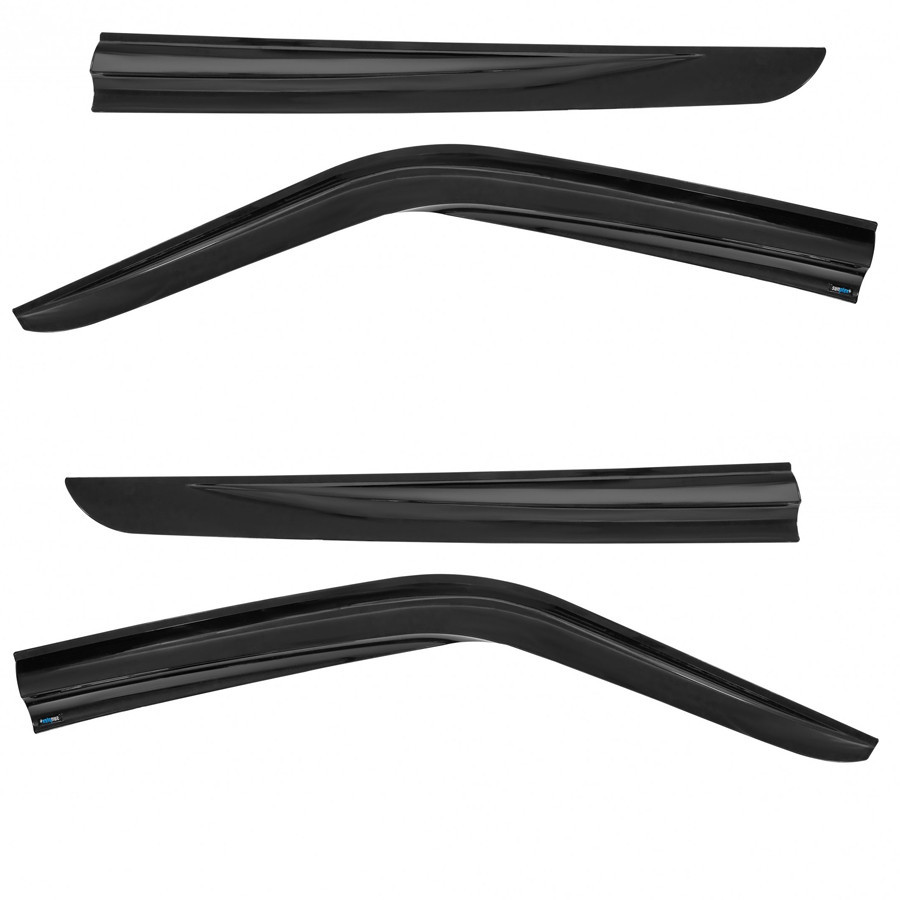 Дефлекторы окон (ветровики) Fiat Doblo 2010-2023, 4шт, SunPlex, на скотче Винница - изображение 1