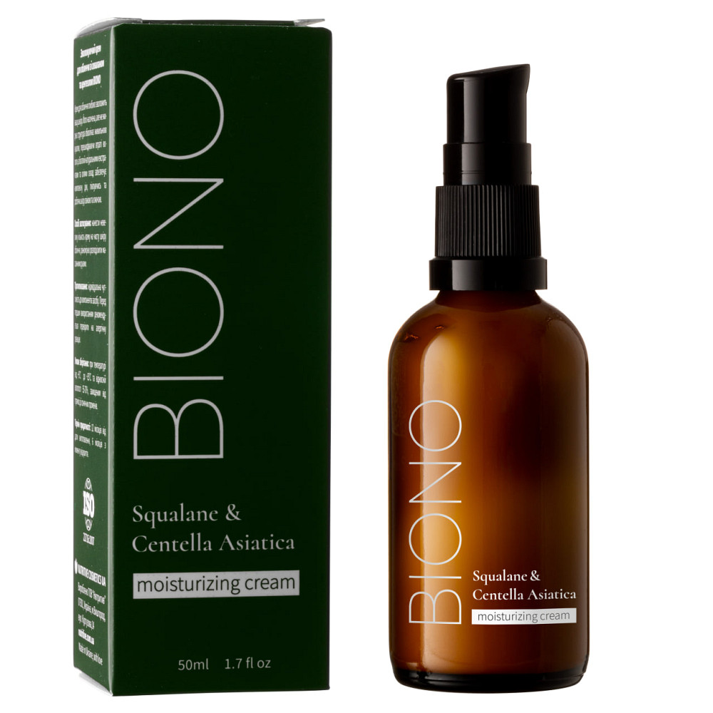 Увлажняющий крем для лица со скваланом и центеллой Biono 50 мл Киев - изображение 1