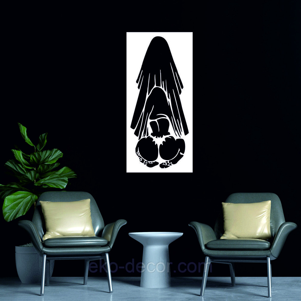 Декоративное настенное Панно «По взрослому», Декор на стену 50*23 см, Белый Киев - изображение 4