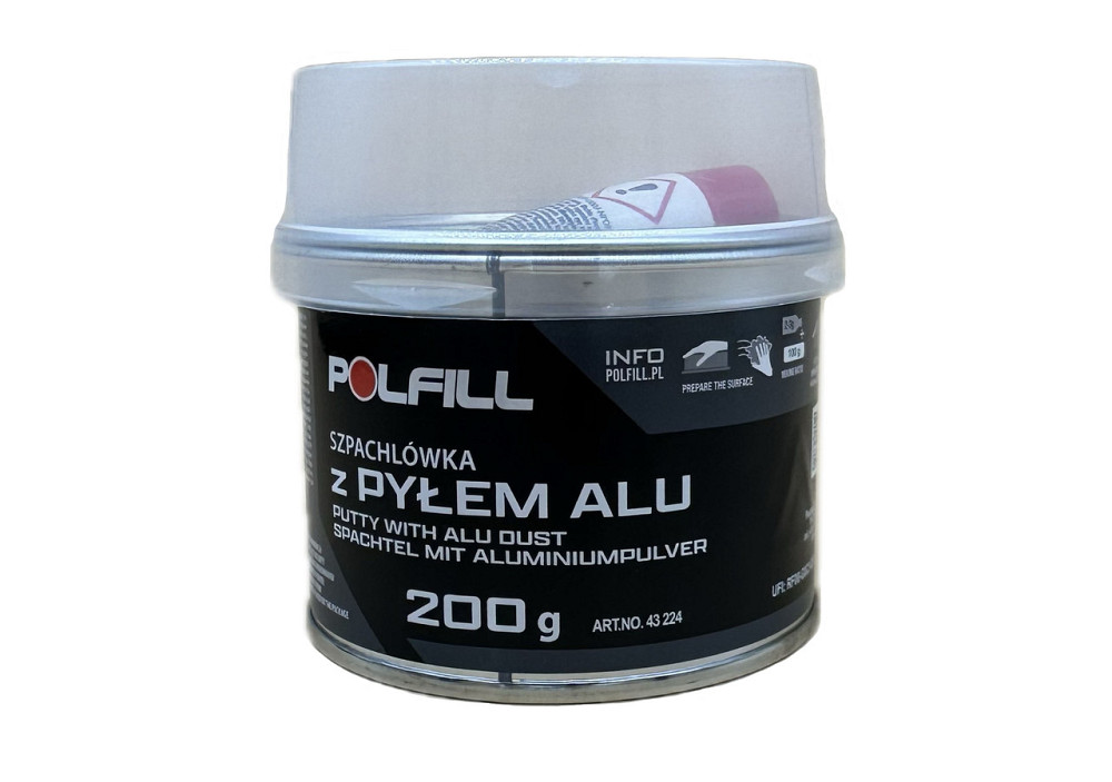 Шпаклівка з алюмінієм + затв. 200г сіра Polfill Киев - изображение 1