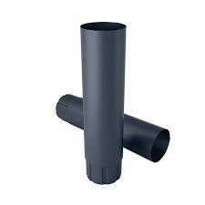 Труба водосточной системы Budmat Flamingo 125\90 Графит Львов - изображение 1