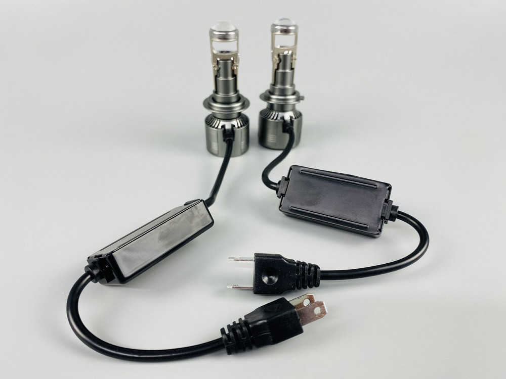 Лампа світлодіодна комплект 2 шт. 12 V 90 W set (реальних ватів) LED + лінза + цоколь H7 Мукачево - фото 6