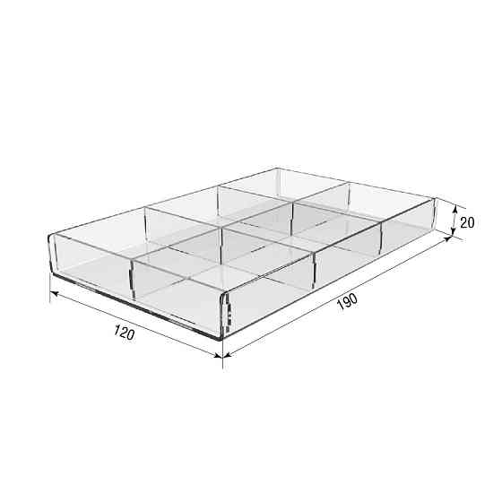 Коробка акриловая EKOSTAR 190х120х20 Киев