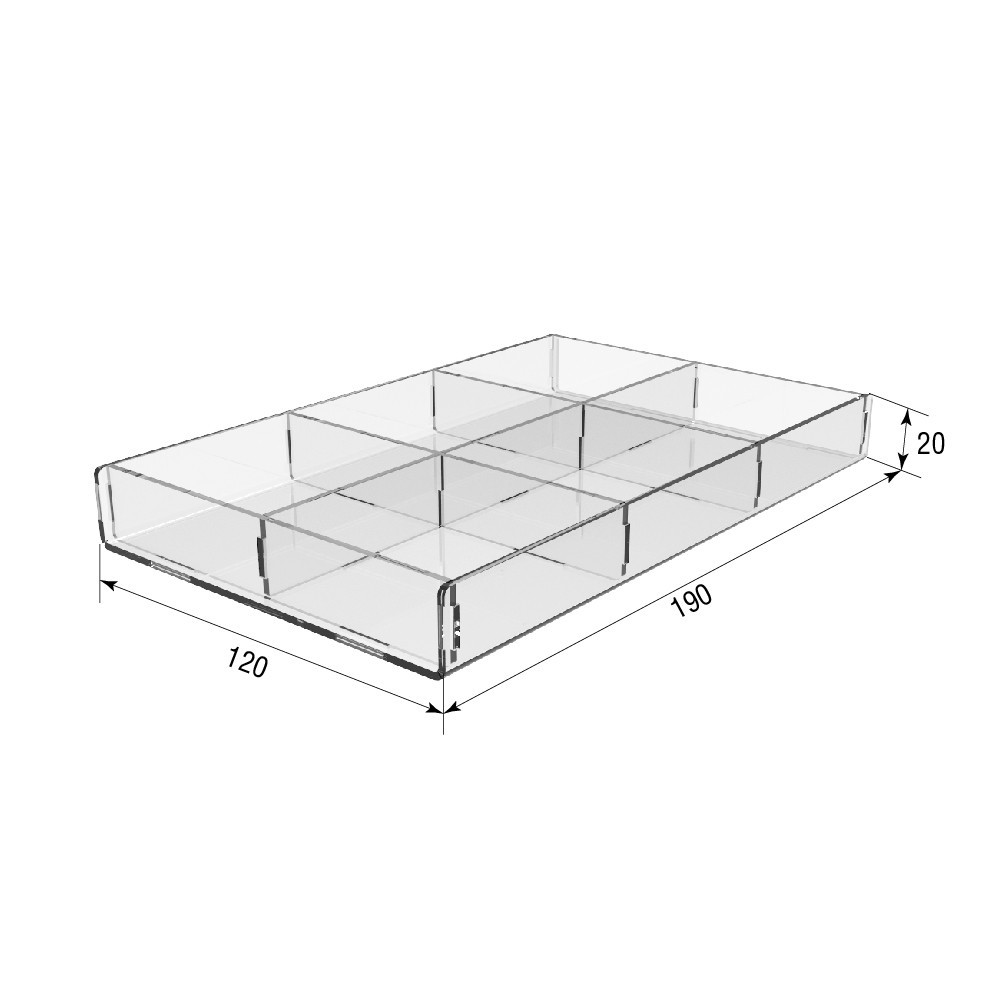 Коробка акриловая EKOSTAR 190х120х20 Киев - изображение 3
