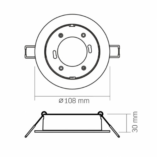 LED Світильник врізний під лампу GX53 чорний VL-SPF27R-B Videx Житомир - изображение 3