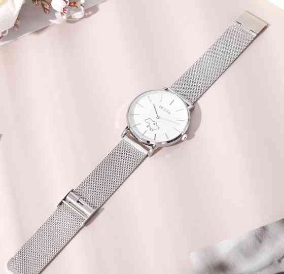 Годинник наручний жіночий Besta Love UA White Flower (2 ремінці) Вінниця