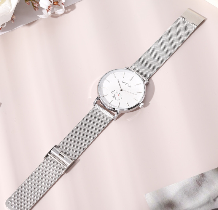 Годинник наручний жіночий Besta Love UA White Flower (2 ремінці) Вінниця - фото 5