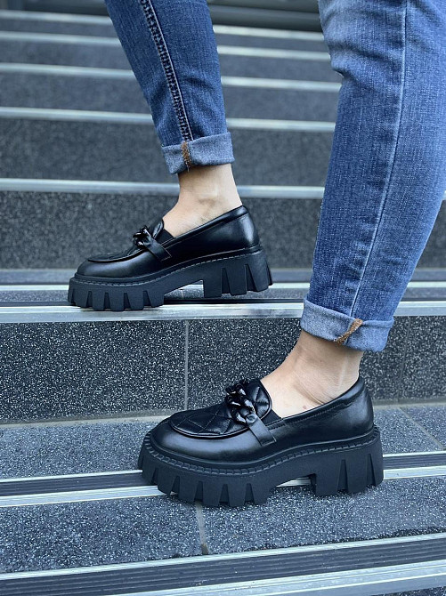 Olli Туфлі жіночі OLLI T-4-21163 чорні (весна-осінь, шкіра натуральна) (4773) Коломия - фото 9