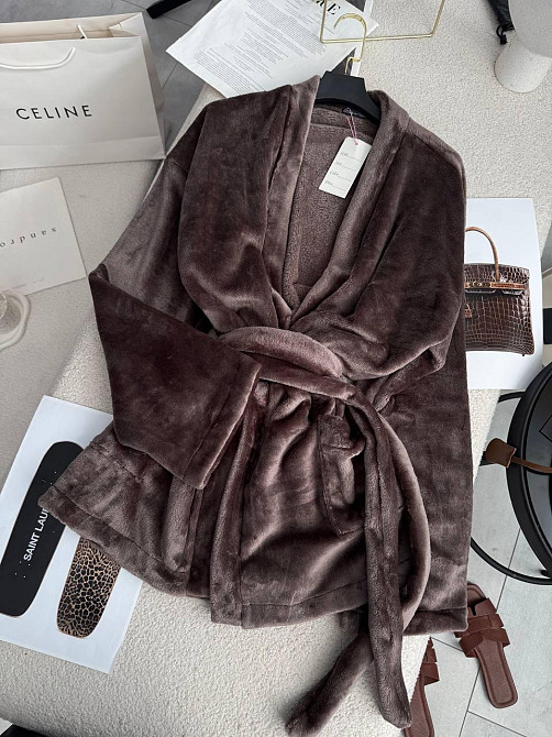 Женский стильный домашний махровый халат Одесса - изображение 2