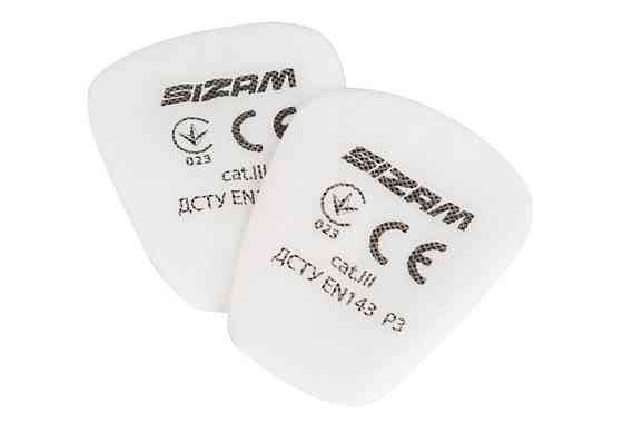 Комплект передфільтрів для респіратора напівмаски Sizam Profiltr 6033 P3 арт. 35027 Рівне