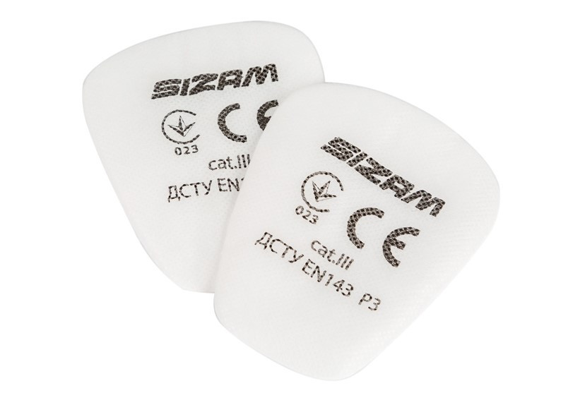 Комплект передфільтрів для респіратора напівмаски Sizam Profiltr 6033 P3 арт. 35027 Рівне - фото 1