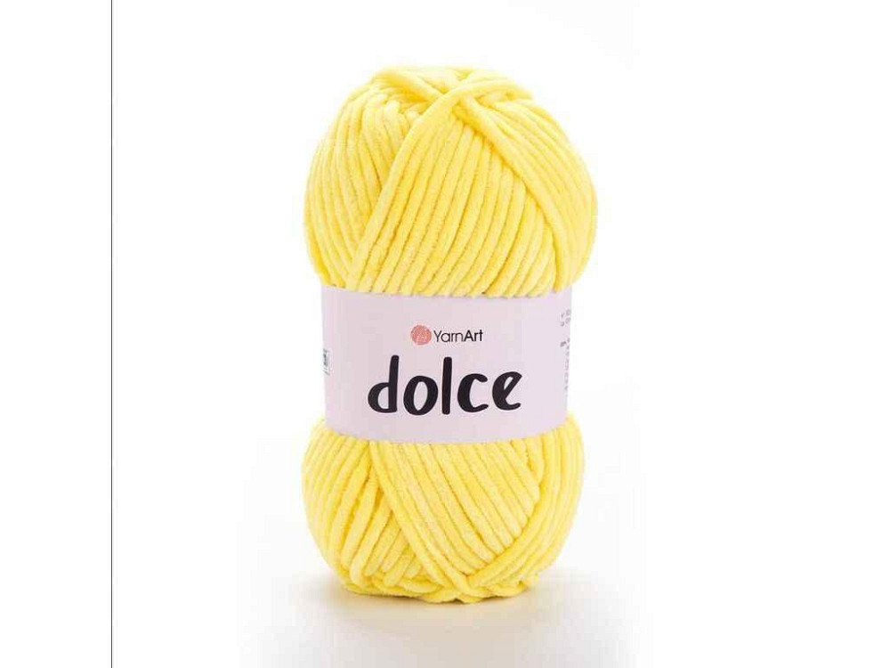 Пряжа Dolce лимон 100% мікрополіестр 120м 100г 5шт/уп 851 ТМ YarnArt Київ - фото 1