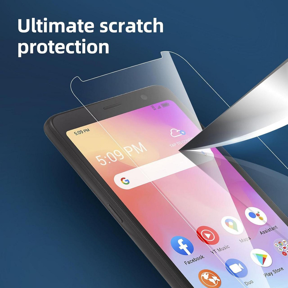 Защитное стекло NEW'C p3-TCL-A3 прозрачное 3шт закаленное 0,33 мм 9H без пузырей антибликовое Киев - изображение 2