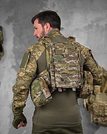 Плитоноска Artex з напашником системою швидкого скидання і 7 підсумками НП4876 Київ - фото 3