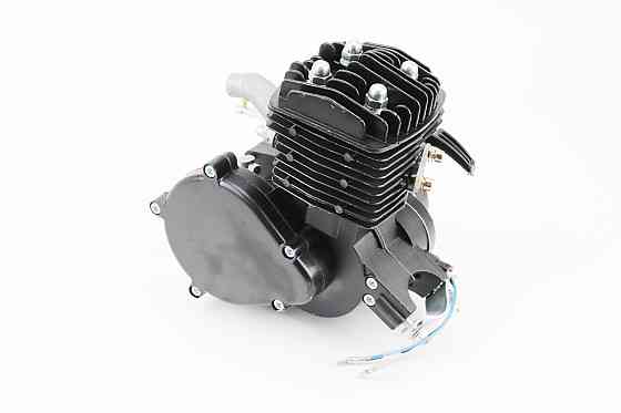 Двигун велосипедний 2Т з ручним стартером + комплект для встановлення, ЧОРНИЙ Київ