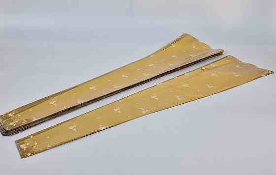 Конусне паковання під квіти h80/6низ/18верх метал золото (100 шт) візерунчастий (1) (100 шт.) Харків