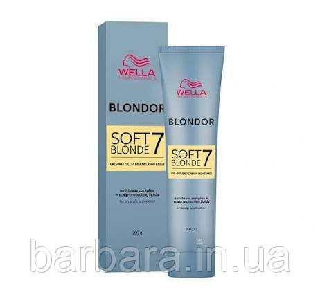 Освітоючий Крем Wella Blondor Soft Blonde Cream 200 мл на оліях (2024) Київ - фото 7