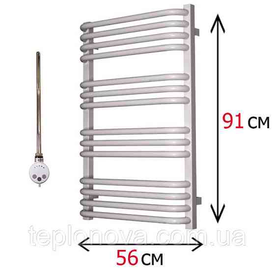 Електрична рушникосушка біла 910х560 Terma Alina Чернівці