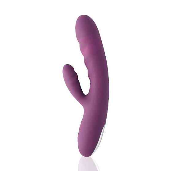 Вибратор-кролик Svakom Avery Lilac с двигающимся стволом, движение вперед-назад Sex Aura Киев
