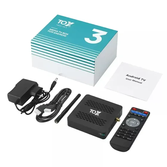 Смарт ТВ приставка TOX3 4/32 Гб Smart TV Box Android 11 Андроїд ТВ бокс Київ