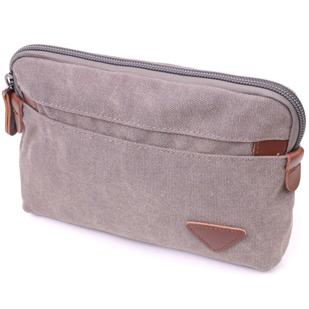 Чоловіча містка барсека з текстилю 21259 Vintage Сіра Київ - фото 1