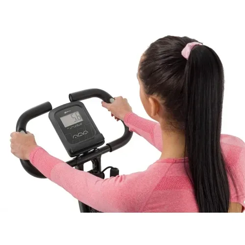 Велотренажер магнітний з еспандерами Hop-Sport X-Bike 3010x чорно-синій Київ