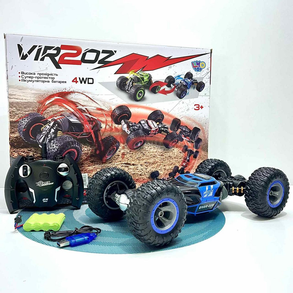 Машина трюкова Limo Toy перевертень всюдихід на радіокеруванні гумові колеса Синій (M 5507) Чернігів - фото 5