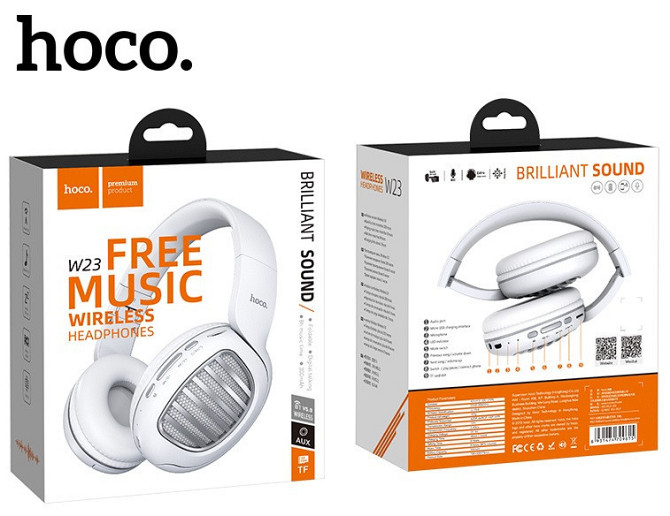 Навушники стерео гарнітура Hoco W23 Brilliant sound (Білий) Вінниця - фото 5