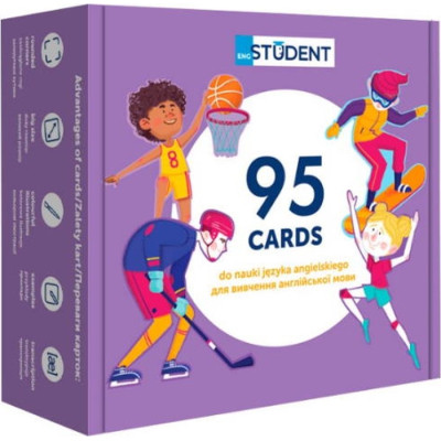Навчальний набір English Student Картки для вивчення англійської мови МОН Спорт і дозвілля + аудіо, українська (591225924) Вінниця - фото 1
