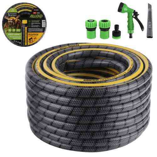 Шланг армований 4-х шаровий, "Amber Hornett" 3/4" 20 м + подарунок пістолет, 2 конектори, адаптор і ніж,  Alloid Pro Одеса