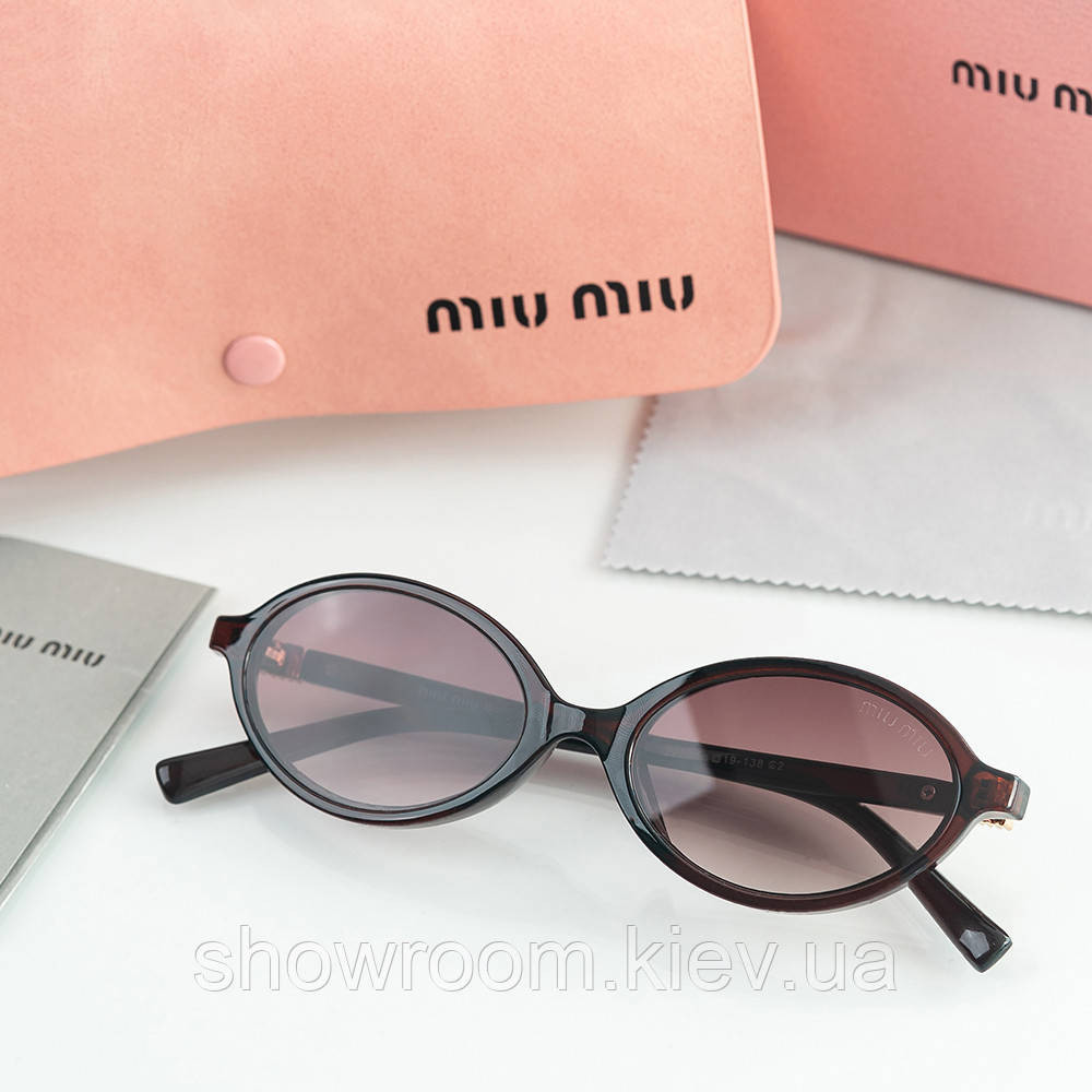 Жіночі сонцезахисні окуляри Miu 2022 brown Київ - фото 3