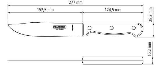 Нож для мяса Tramontina Polywood, 152 мм (6710929) Киев